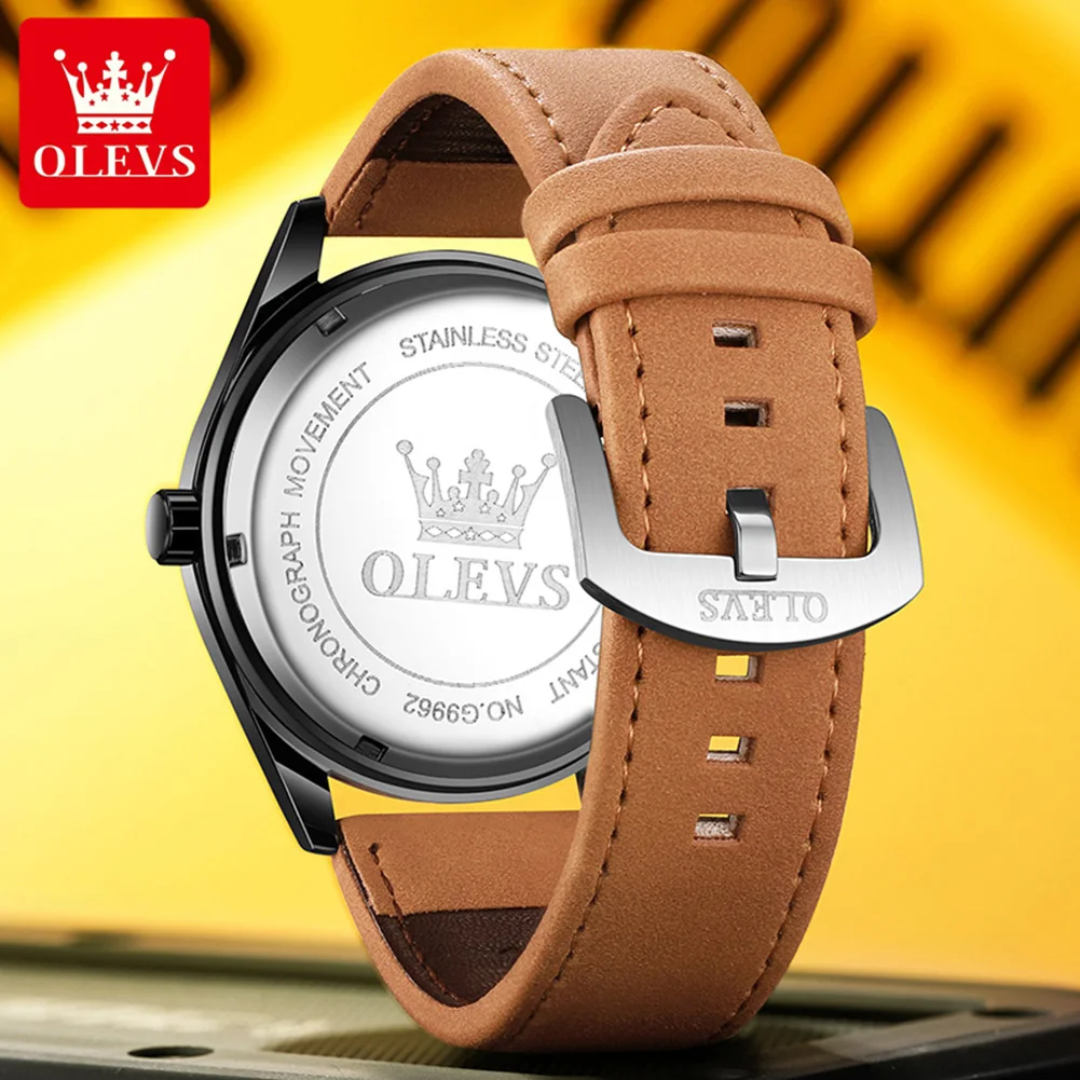 MONTRE OLEVS 9962 KAKI _ POUR HOMME