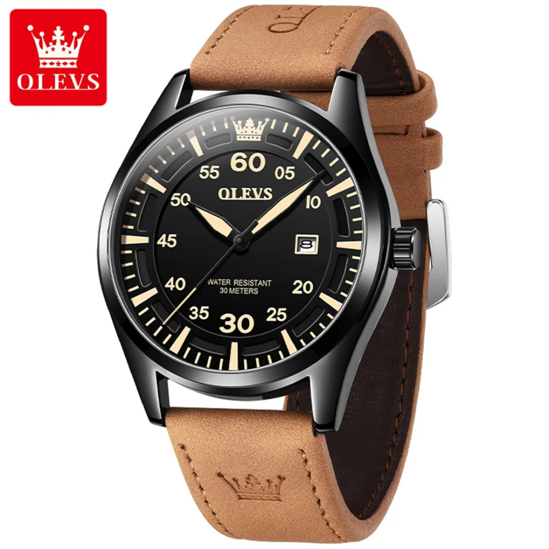 MONTRE OLEVS 9962 KAKI _ POUR HOMME
