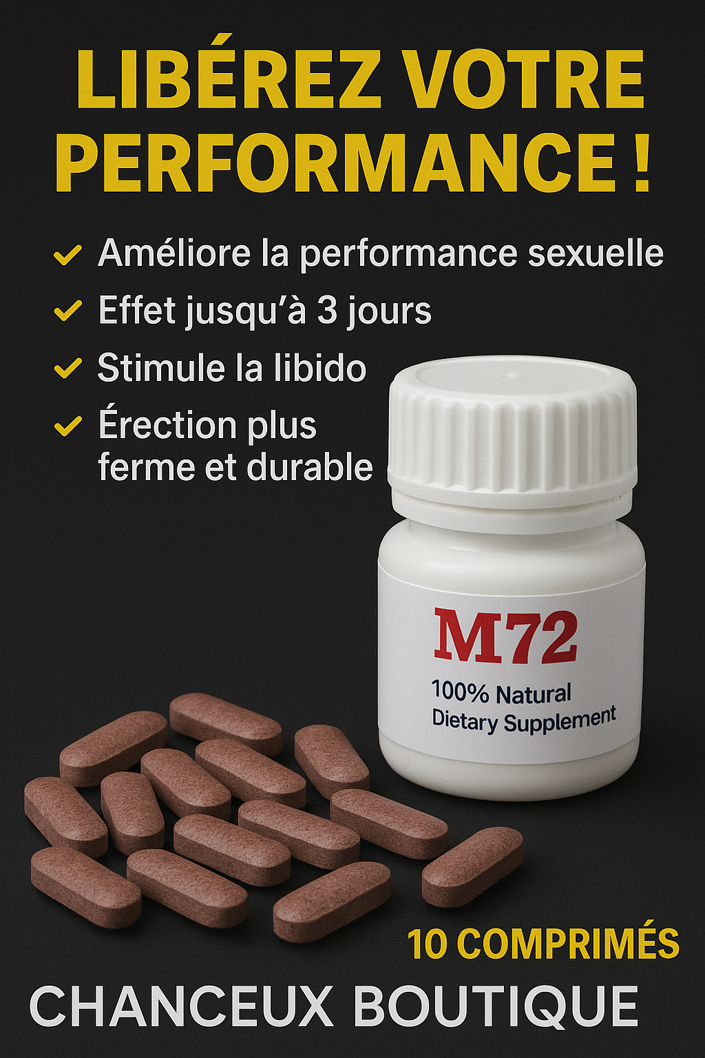 M72 – Puissance Masculine Naturelle, Résultats Durables !