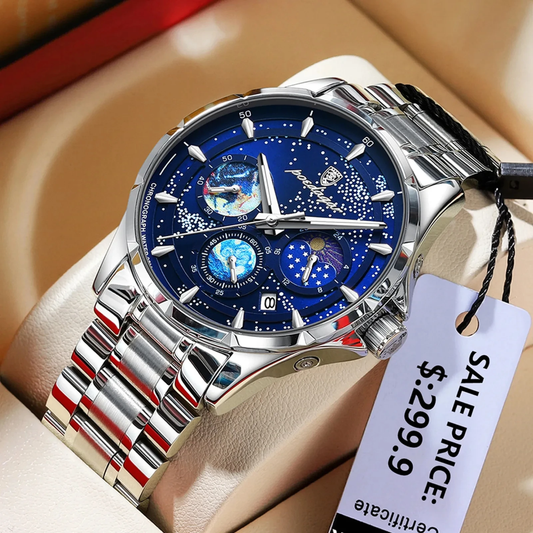 POEDAGAR 916 ACIER- Montre de Luxe – Nouvelle Collection 2025